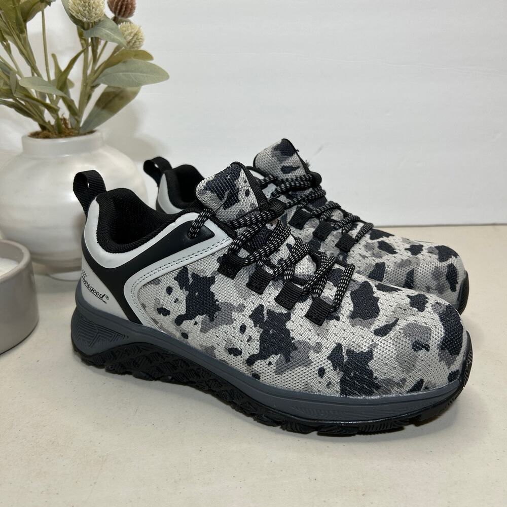 Thorogood AST Low Non Metallic Safety Work Camo Shoe Gray Men 5.5/Women 7.5